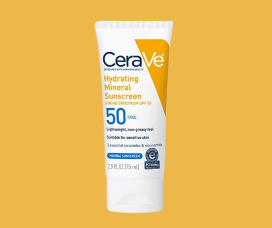 CeraVe Hydrating Mineral Sunscreen SPF 30/50: Perlindungan Kulit yang Optimal